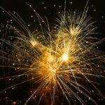 fireworks, new year's day, year