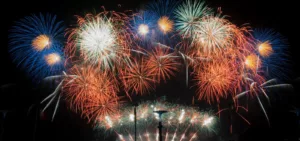 fireworks during night